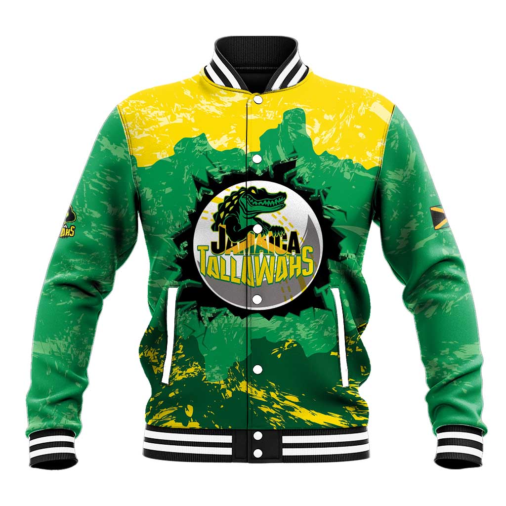 Custom Jamaica Cricket Baseball Jacket Go Champions Tallawahs Grunge Style