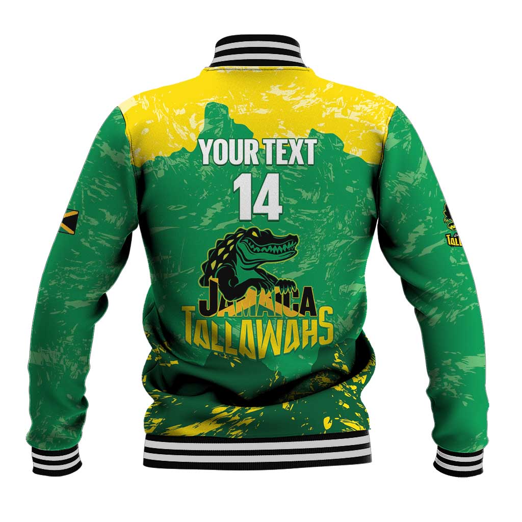 Custom Jamaica Cricket Baseball Jacket Go Champions Tallawahs Grunge Style