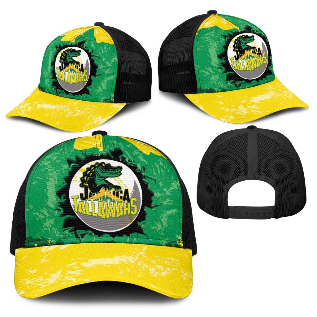 Jamaica Cricket Baseball Net Cap Go Champions Tallawahs Grunge Style - Wonder Print Shop