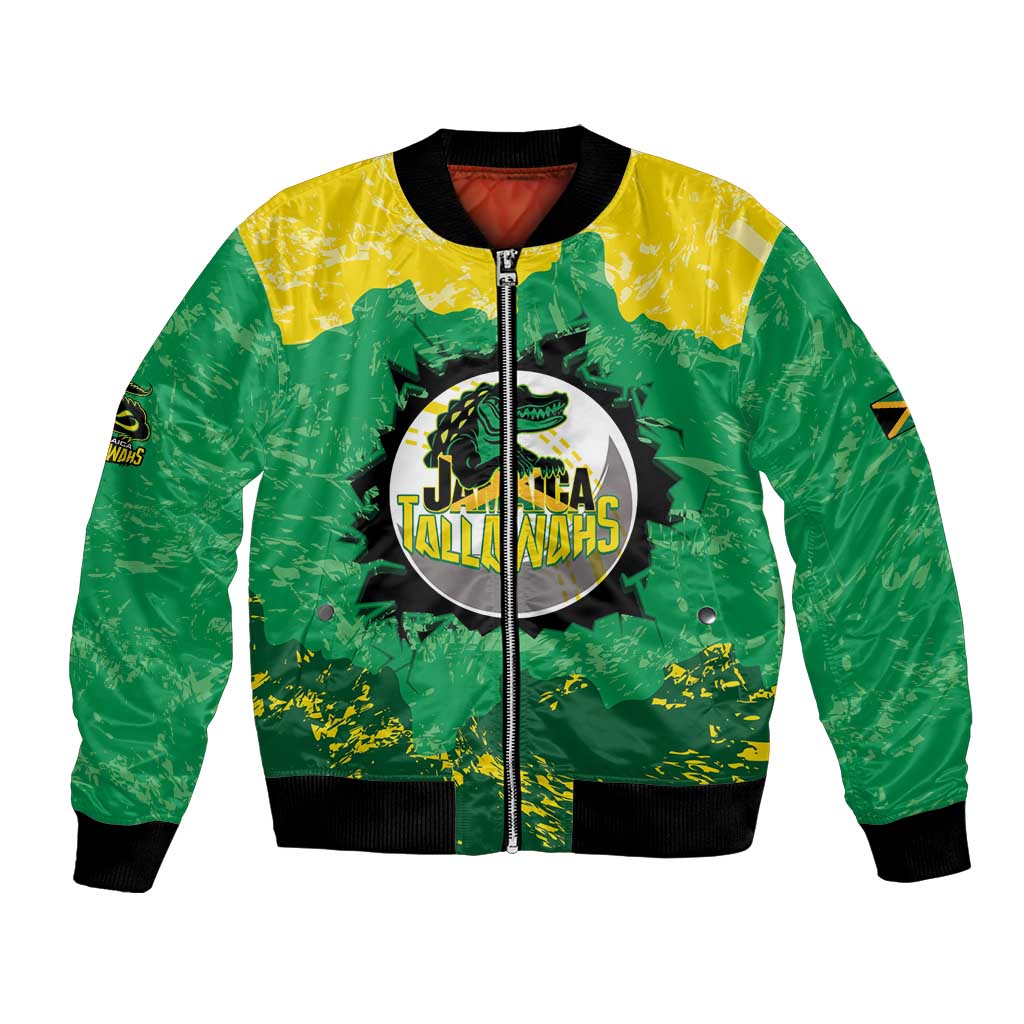 Custom Jamaica Cricket Bomber Jacket Go Champions Tallawahs Grunge Style