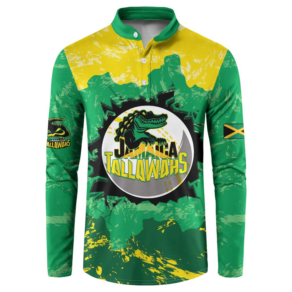 Custom Jamaica Cricket Button Sweatshirt Go Champions Tallawahs Grunge Style