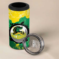 Custom Jamaica Cricket 4 in 1 Can Cooler Tumbler Go Champions Tallawahs Grunge Style