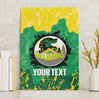 Custom Jamaica Cricket Canvas Wall Art Go Champions Tallawahs Grunge Style