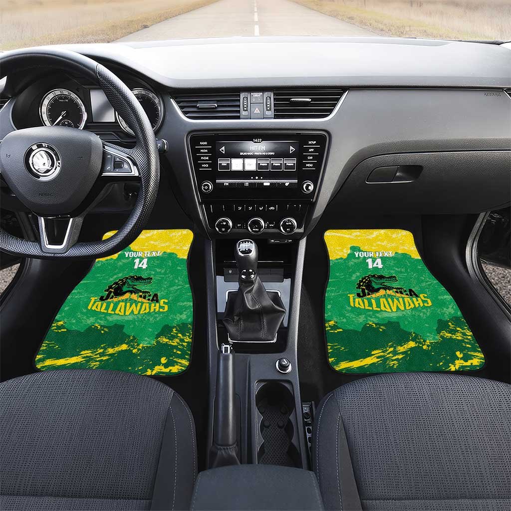 Custom Jamaica Cricket Car Mats Go Champions Tallawahs Grunge Style
