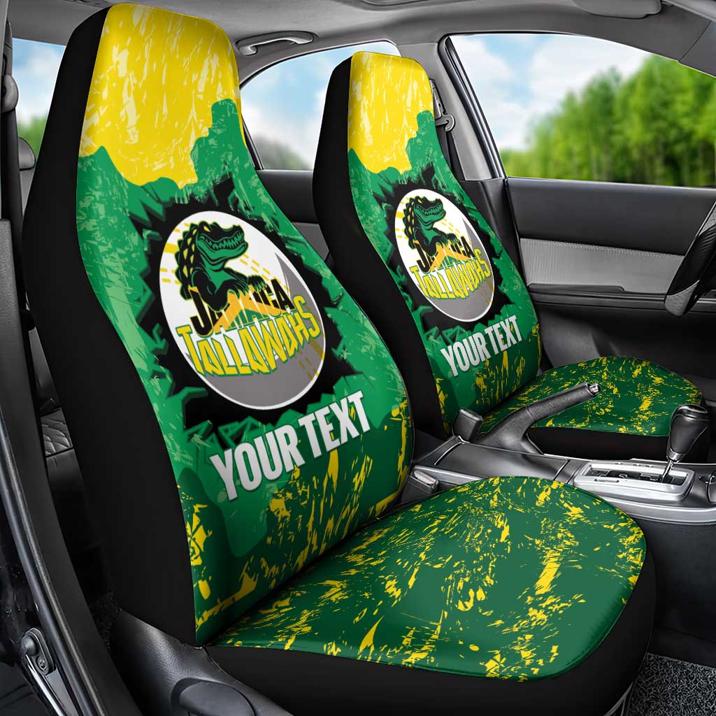 Custom Jamaica Cricket Car Seat Cover Go Champions Tallawahs Grunge Style