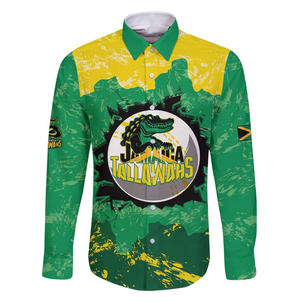 Custom Jamaica Cricket Family Matching Long Sleeve Bodycon Dress and Hawaiian Shirt Go Champions Tallawahs Grunge Style