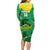Custom Jamaica Cricket Family Matching Long Sleeve Bodycon Dress and Hawaiian Shirt Go Champions Tallawahs Grunge Style