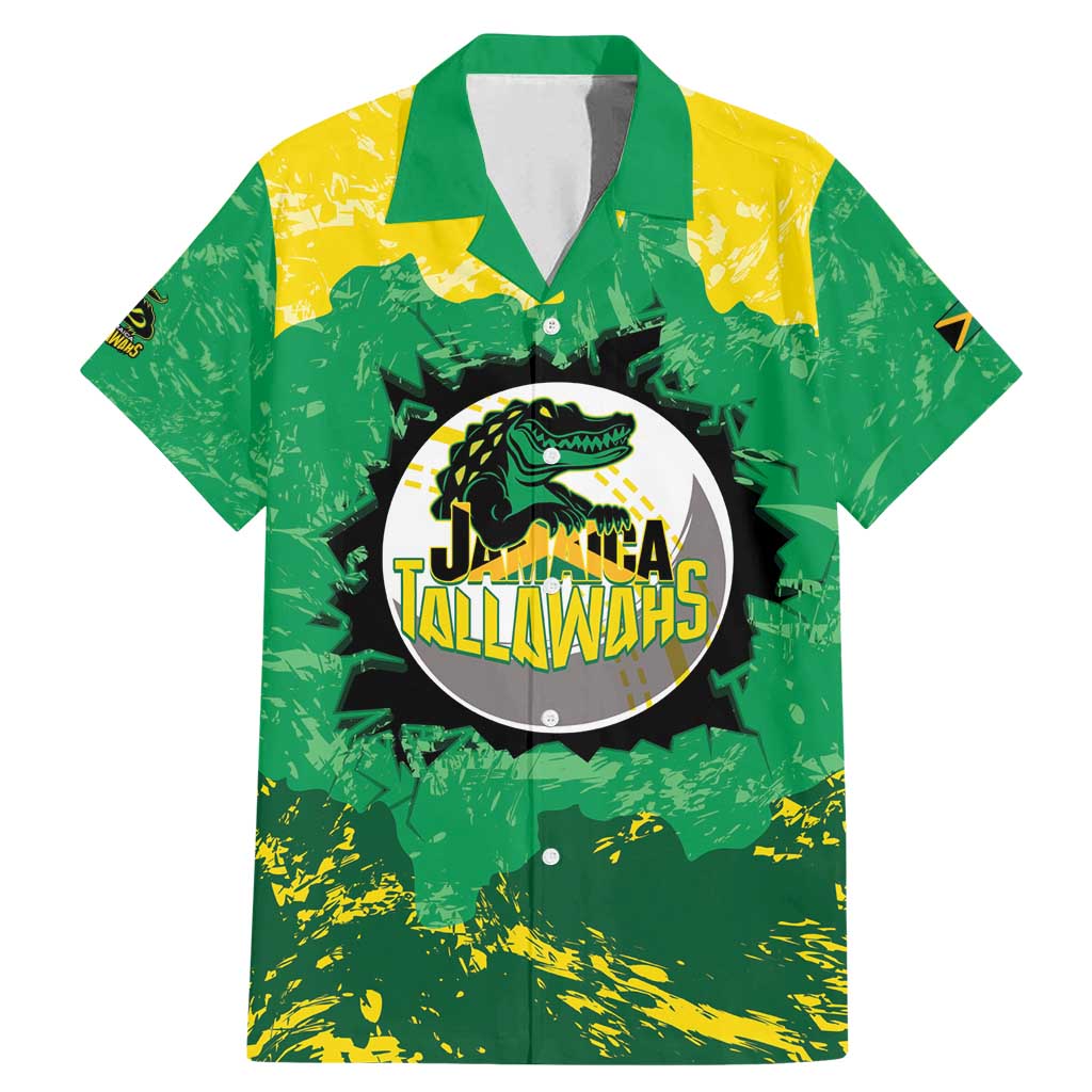 Custom Jamaica Cricket Family Matching Mermaid Dress and Hawaiian Shirt Go Champions Tallawahs Grunge Style