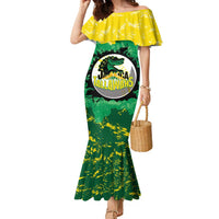 Custom Jamaica Cricket Family Matching Mermaid Dress and Hawaiian Shirt Go Champions Tallawahs Grunge Style