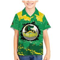 Custom Jamaica Cricket Family Matching Mermaid Dress and Hawaiian Shirt Go Champions Tallawahs Grunge Style