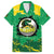 Custom Jamaica Cricket Family Matching Off The Shoulder Long Sleeve Dress and Hawaiian Shirt Go Champions Tallawahs Grunge Style