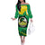 Custom Jamaica Cricket Family Matching Off The Shoulder Long Sleeve Dress and Hawaiian Shirt Go Champions Tallawahs Grunge Style