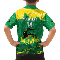Custom Jamaica Cricket Family Matching Off Shoulder Maxi Dress and Hawaiian Shirt Go Champions Tallawahs Grunge Style