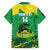 Custom Jamaica Cricket Family Matching Off Shoulder Maxi Dress and Hawaiian Shirt Go Champions Tallawahs Grunge Style