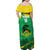 Custom Jamaica Cricket Family Matching Off Shoulder Maxi Dress and Hawaiian Shirt Go Champions Tallawahs Grunge Style