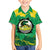 Custom Jamaica Cricket Family Matching Off Shoulder Maxi Dress and Hawaiian Shirt Go Champions Tallawahs Grunge Style