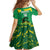 Custom Jamaica Cricket Family Matching Off Shoulder Short Dress and Hawaiian Shirt Go Champions Tallawahs Grunge Style