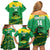 Custom Jamaica Cricket Family Matching Off Shoulder Short Dress and Hawaiian Shirt Go Champions Tallawahs Grunge Style
