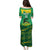 Custom Jamaica Cricket Family Matching Puletasi and Hawaiian Shirt Go Champions Tallawahs Grunge Style