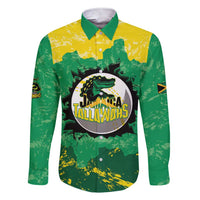 Custom Jamaica Cricket Family Matching Short Sleeve Bodycon Dress and Hawaiian Shirt Go Champions Tallawahs Grunge Style