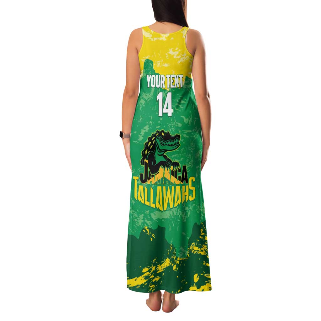Custom Jamaica Cricket Family Matching Tank Maxi Dress and Hawaiian Shirt Go Champions Tallawahs Grunge Style