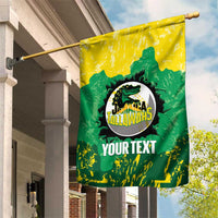 Custom Jamaica Cricket Garden Flag Go Champions Tallawahs Grunge Style