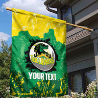 Custom Jamaica Cricket Garden Flag Go Champions Tallawahs Grunge Style