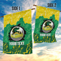 Custom Jamaica Cricket Garden Flag Go Champions Tallawahs Grunge Style