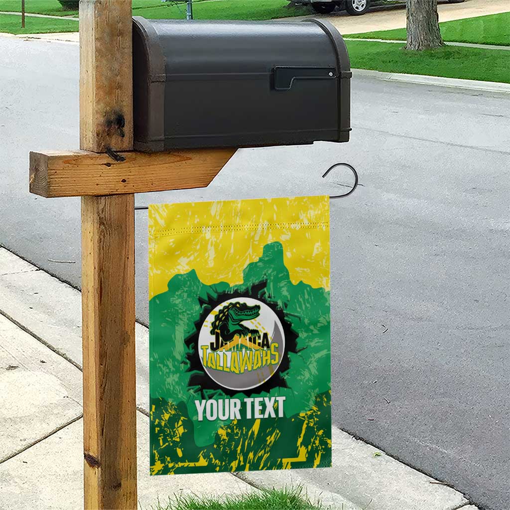 Custom Jamaica Cricket Garden Flag Go Champions Tallawahs Grunge Style