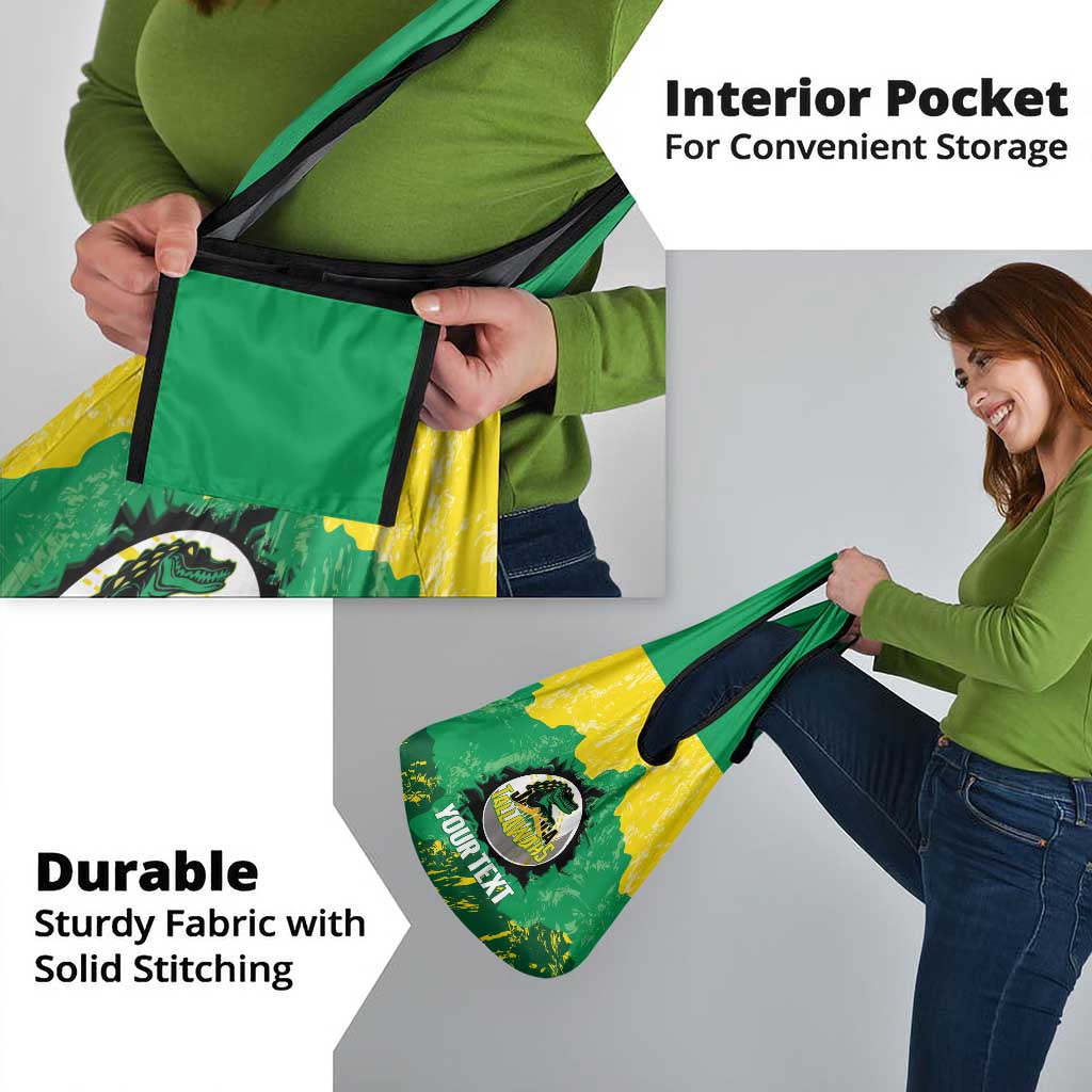 Custom Jamaica Cricket Grocery Bag Go Champions Tallawahs Grunge Style