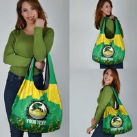 Custom Jamaica Cricket Grocery Bag Go Champions Tallawahs Grunge Style