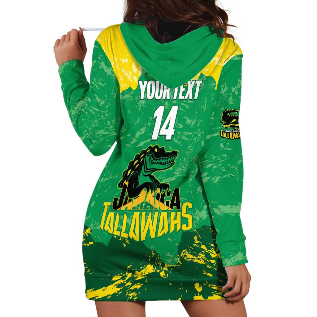 Custom Jamaica Cricket Hoodie Dress Go Champions Tallawahs Grunge Style