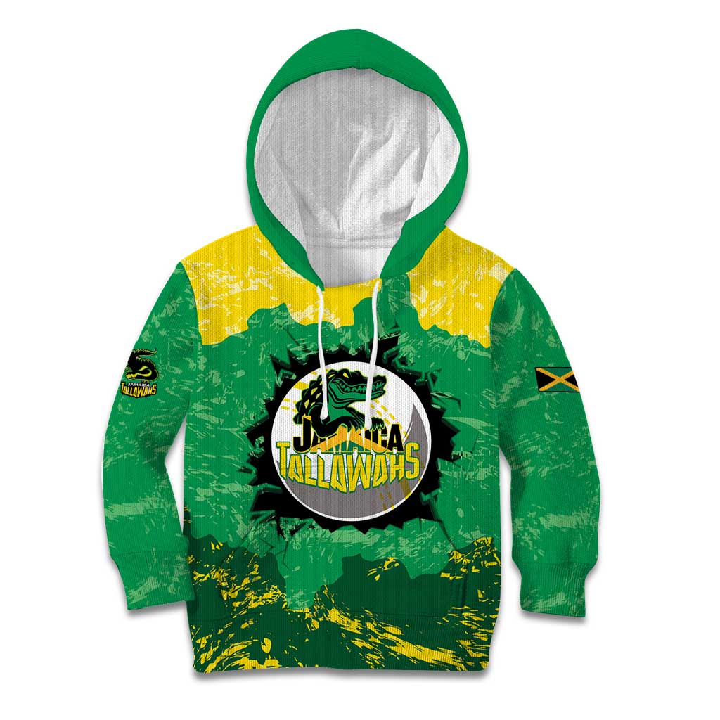 Custom Jamaica Cricket Kid Hoodie Go Champions Tallawahs Grunge Style