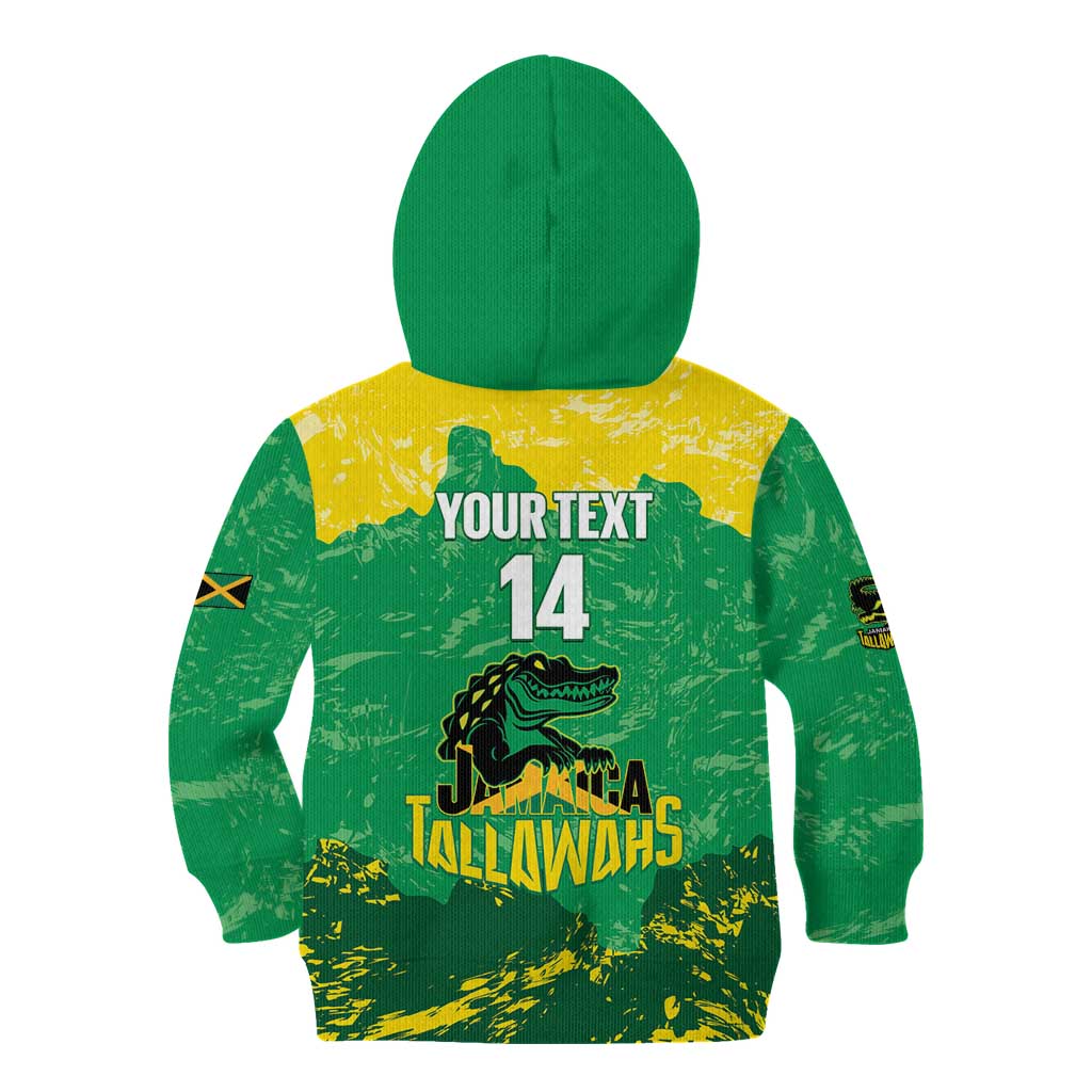 Custom Jamaica Cricket Kid Hoodie Go Champions Tallawahs Grunge Style