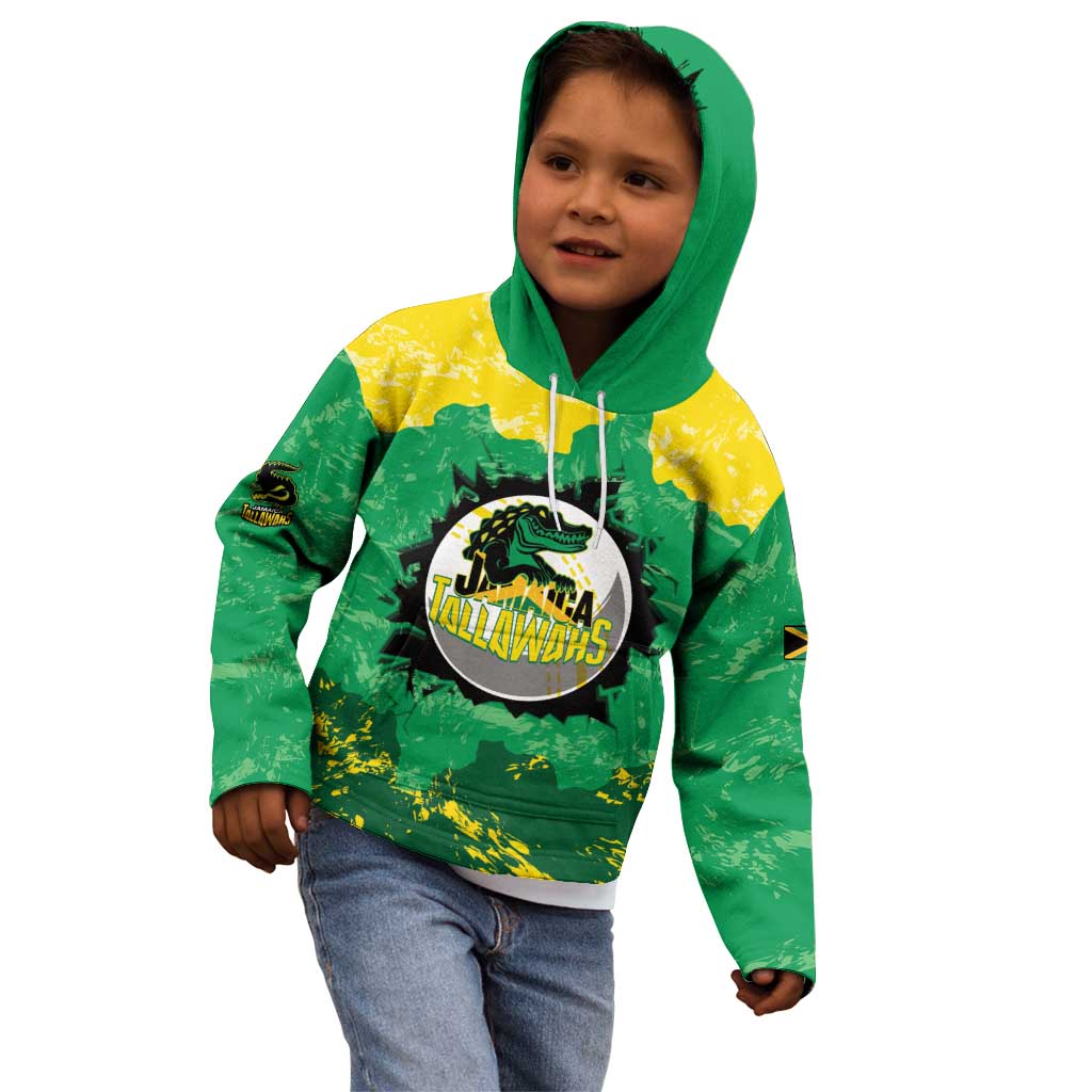 Custom Jamaica Cricket Kid Hoodie Go Champions Tallawahs Grunge Style