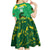 Custom Jamaica Cricket Kid Short Sleeve Dress Go Champions Tallawahs Grunge Style