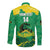 Custom Jamaica Cricket Long Sleeve Button Shirt Go Champions Tallawahs Grunge Style