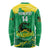 Custom Jamaica Cricket Long Sleeve Shirt Go Champions Tallawahs Grunge Style
