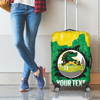 Custom Jamaica Cricket Luggage Cover Go Champions Tallawahs Grunge Style