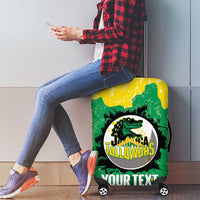 Custom Jamaica Cricket Luggage Cover Go Champions Tallawahs Grunge Style