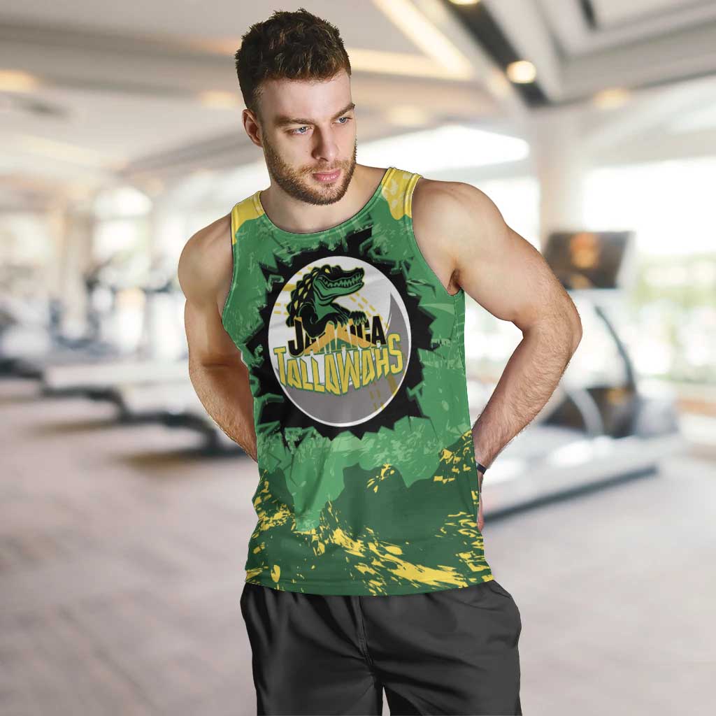 Custom Jamaica Cricket Men Tank Top Go Champions Tallawahs Grunge Style