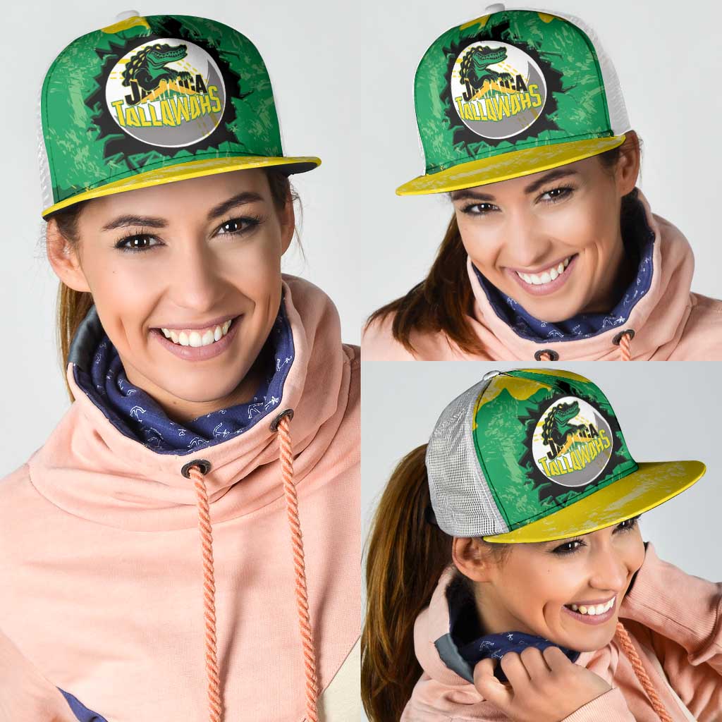 Jamaica Cricket Mesh Trucker Cap Go Champions Tallawahs Grunge Style - Wonder Print Shop