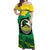 Custom Jamaica Cricket Off Shoulder Maxi Dress Go Champions Tallawahs Grunge Style