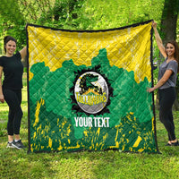 Custom Jamaica Cricket Quilt Go Champions Tallawahs Grunge Style