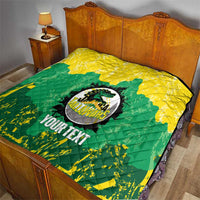 Custom Jamaica Cricket Quilt Go Champions Tallawahs Grunge Style