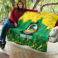 Custom Jamaica Cricket Quilt Go Champions Tallawahs Grunge Style