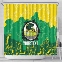Custom Jamaica Cricket Shower Curtain Go Champions Tallawahs Grunge Style