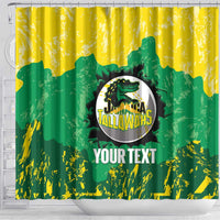 Custom Jamaica Cricket Shower Curtain Go Champions Tallawahs Grunge Style