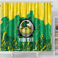Custom Jamaica Cricket Shower Curtain Go Champions Tallawahs Grunge Style