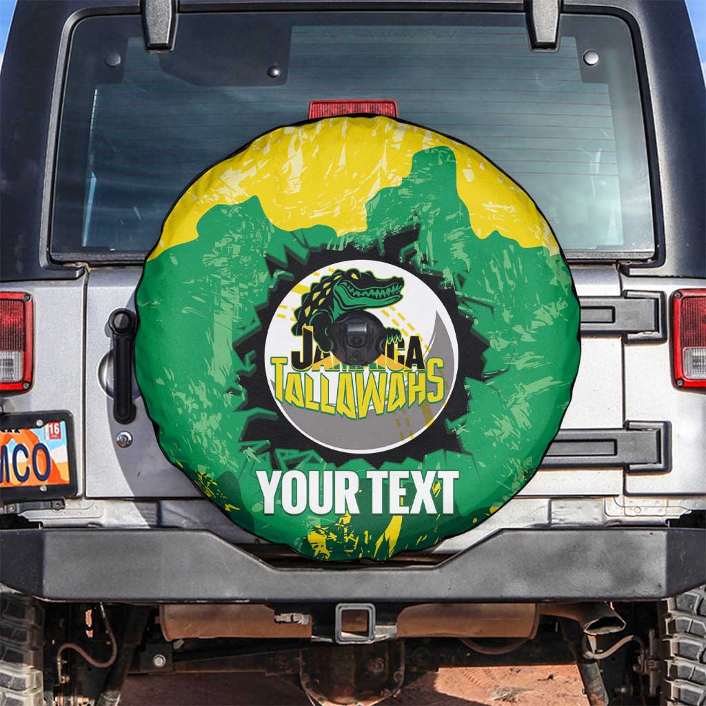 Custom Jamaica Cricket Spare Tire Cover Go Champions Tallawahs Grunge Style